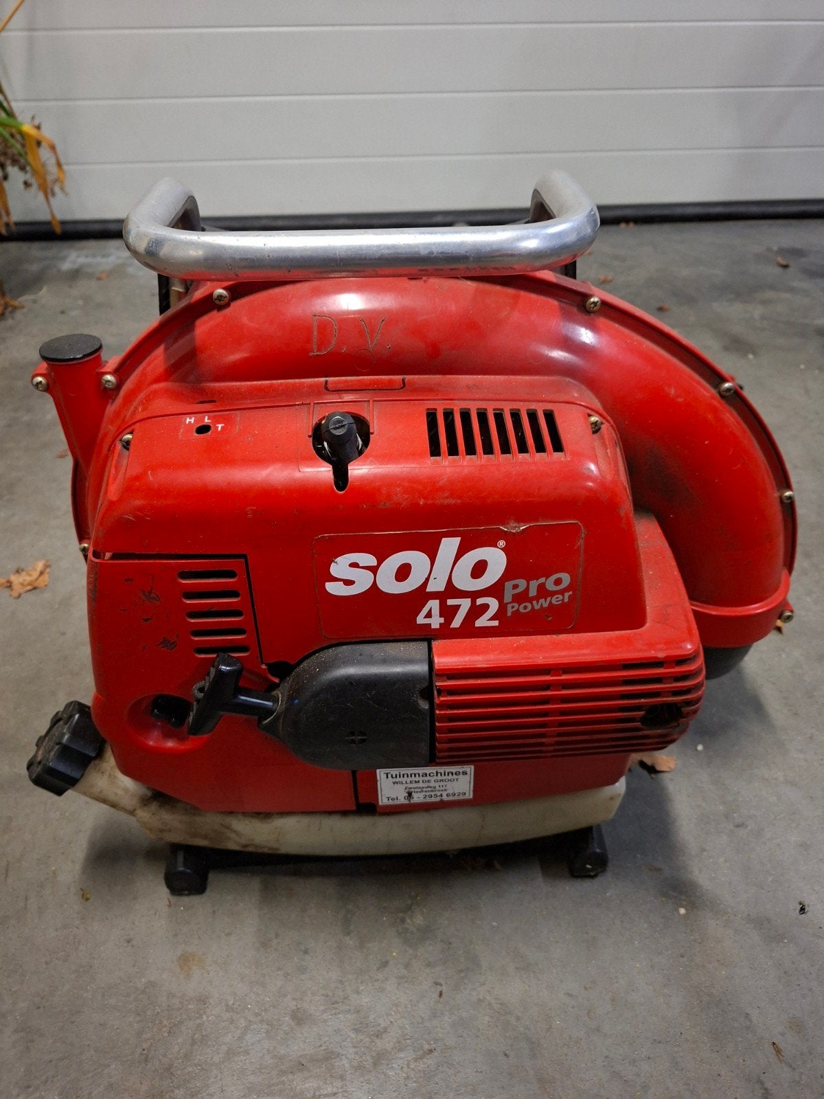 Solo 472 Pro Power Bladblazer - Ruggedragen Benzine, Benzine, Gebruikt, Ruggedragen, Ophalen of Verzenden