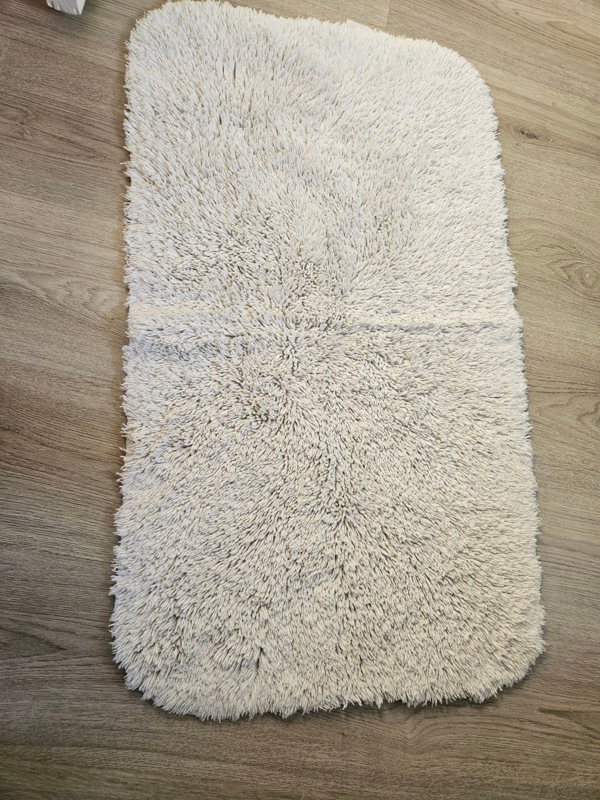 Zachte badmat van 100% katoen, Ophalen of Verzenden, Gebruikt, Beige, Badmat
