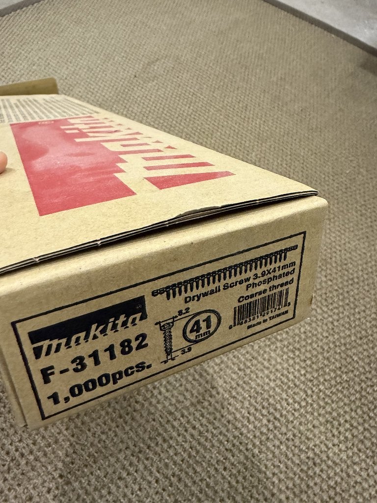 Makita Schroeflint 3.9x41 gips/hout fos. F-31182, Doe-het-zelf en Verbouw, Ophalen, Zo goed als nieuw, Minder dan 50 mm, Schroeven