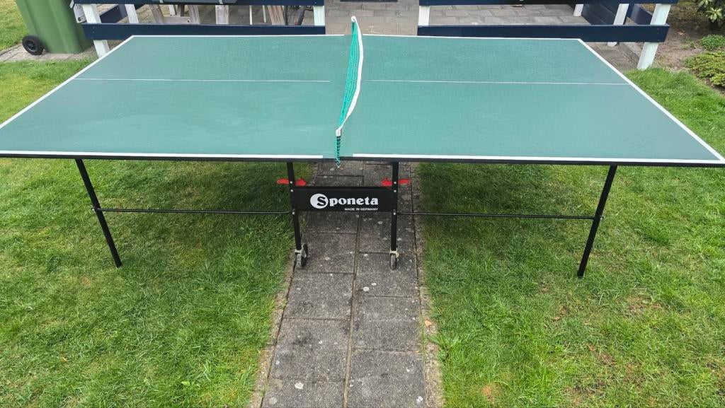 Sponeta Tafeltennis/pingpong tafel, Ophalen, Gebruikt, Tafel Outdoor, Verrijdbaar