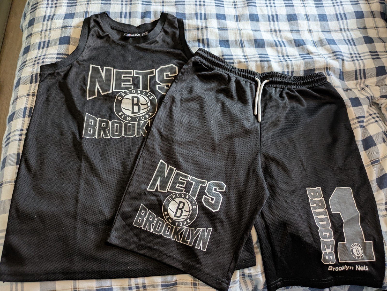 Basketbal tenue Brooklyn Nets maat 164, Ophalen, Zo goed als nieuw, Kleding