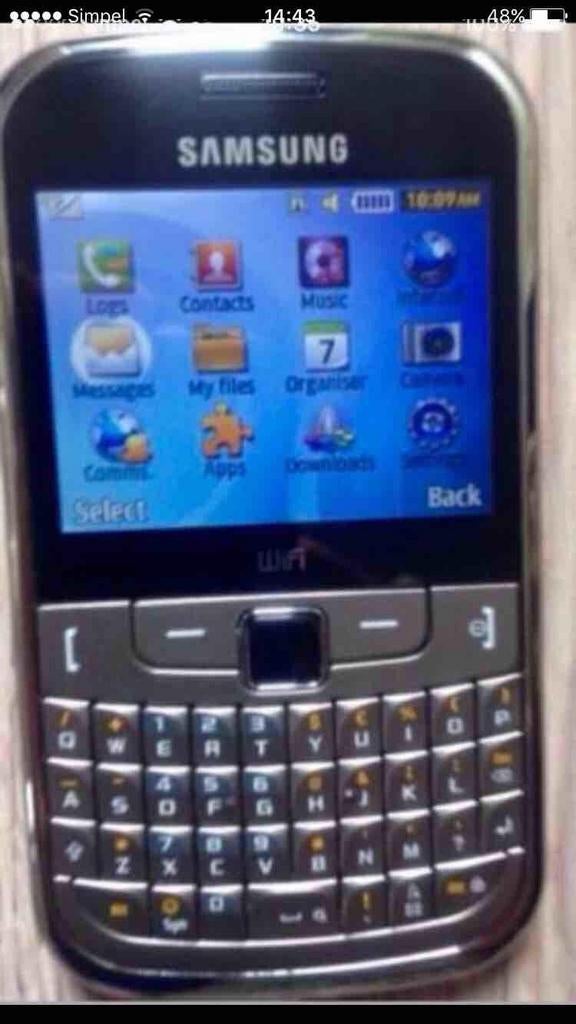 Samsung Sgt 3350 met hoes, Telecommunicatie, Mobiele telefoons | Blackberry, Ophalen, Overige kleuren, 3 tot 6 megapixel, Zo goed als nieuw