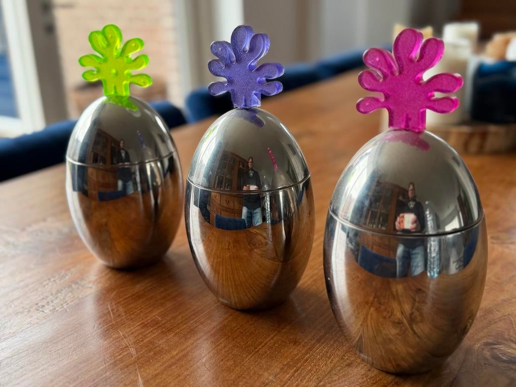 Alessi voorraadbussen - set van 3 in goede staat, Huis en Inrichting, Keuken | Keukenbenodigdheden, Ophalen, Gebruikt, Voorraadpot
