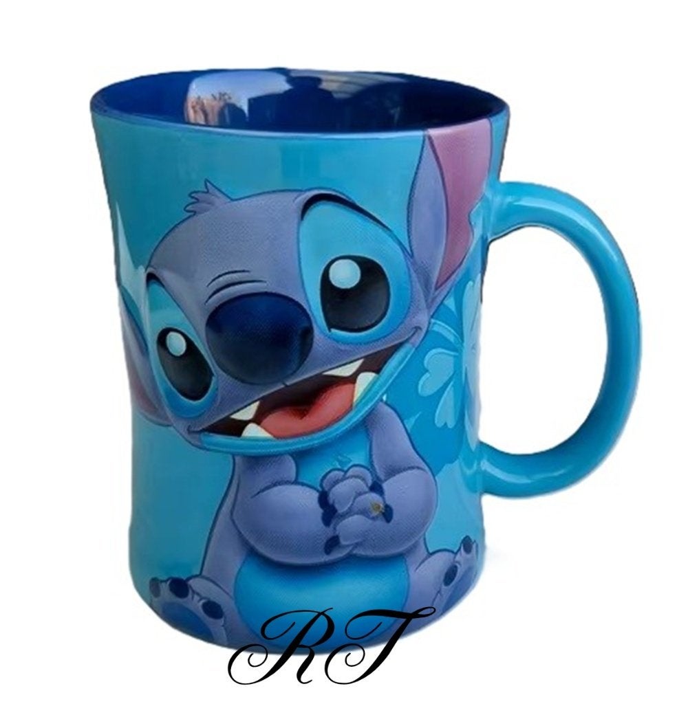 Prachtige 3D Disney mok met Stitch., Ophalen of Verzenden, Overige figuren, Nieuw, Servies