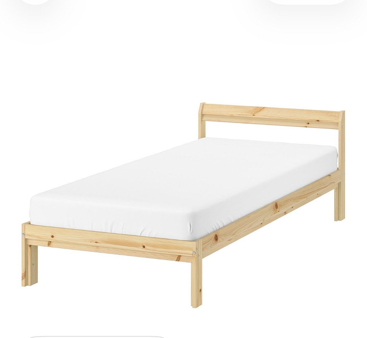 Eenpersoonsbed IKEA Neiden bedframe en lattenbodem 90x200, Huis en Inrichting, Ophalen, 90 cm, Zo goed als nieuw, 200 cm