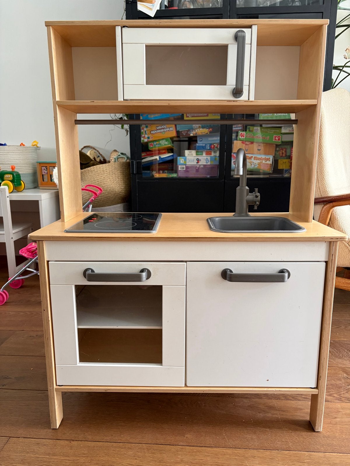 Ikea houten kinderkeuken met accessoires, Ophalen, Gebruikt, Met licht
