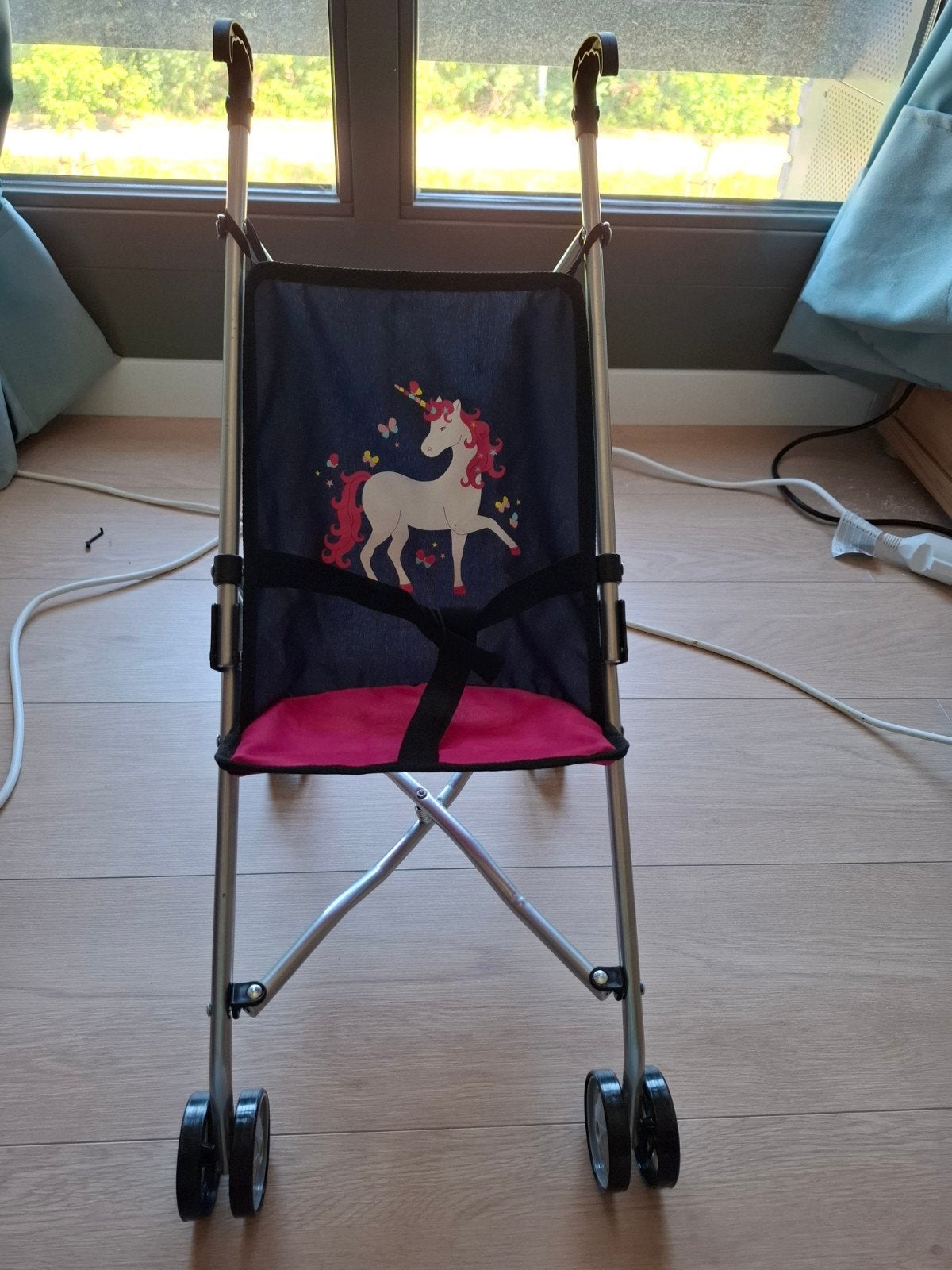 Leuke buggy voor poppen met eenhoorn design, Ophalen of Verzenden, Zo goed als nieuw, Overige typen