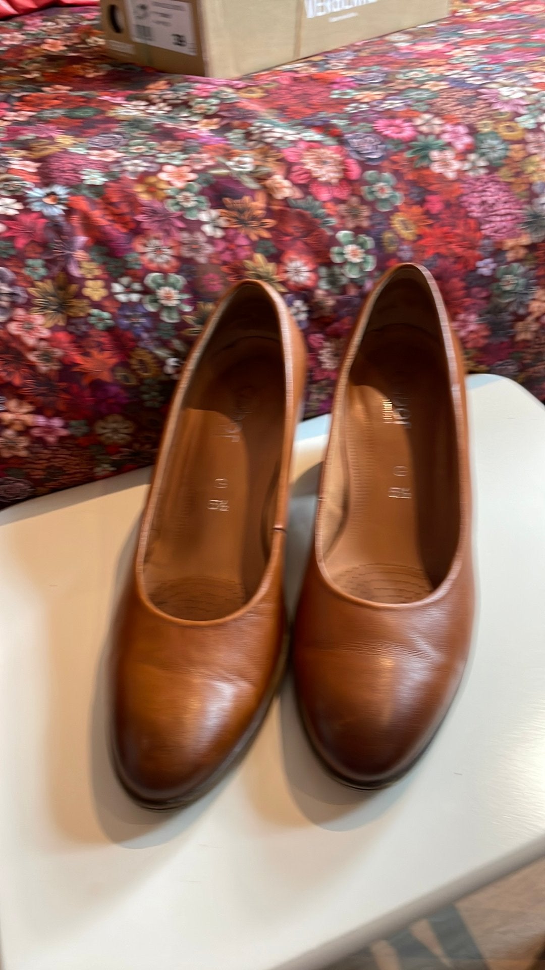 Gabor pumps cognac, Ophalen of Verzenden, Zo goed als nieuw, Bruin