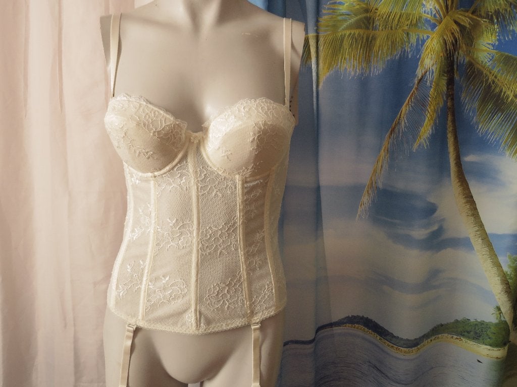 nieuwe ivoren strapless torselet   mt 75 B =d di lorenzo, Di lorenzo, Ophalen of Verzenden, Beige, Body of Korset