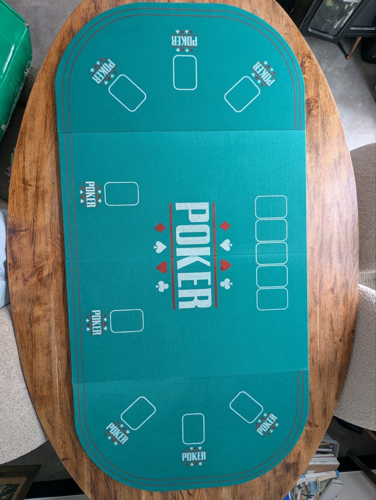 Pokermat 160x80 cm, Vijf spelers of meer, Ophalen, Gebruikt
