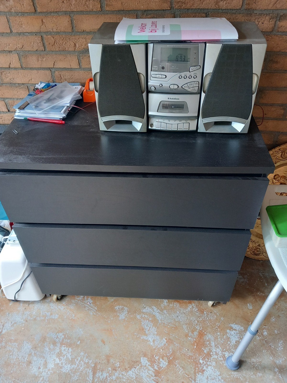 Ikea ladekast met wieltjes, zo goed als nieuw, Zo goed als nieuw, 3 of 4 laden, Minder dan 100 cm, 25 tot 50 cm