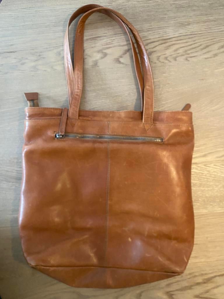 The Chesterfield Brand tas - met 14" laptopvak - cognac, Sieraden, Tassen en Uiterlijk, Tassen | Damestassen, Ophalen of Verzenden