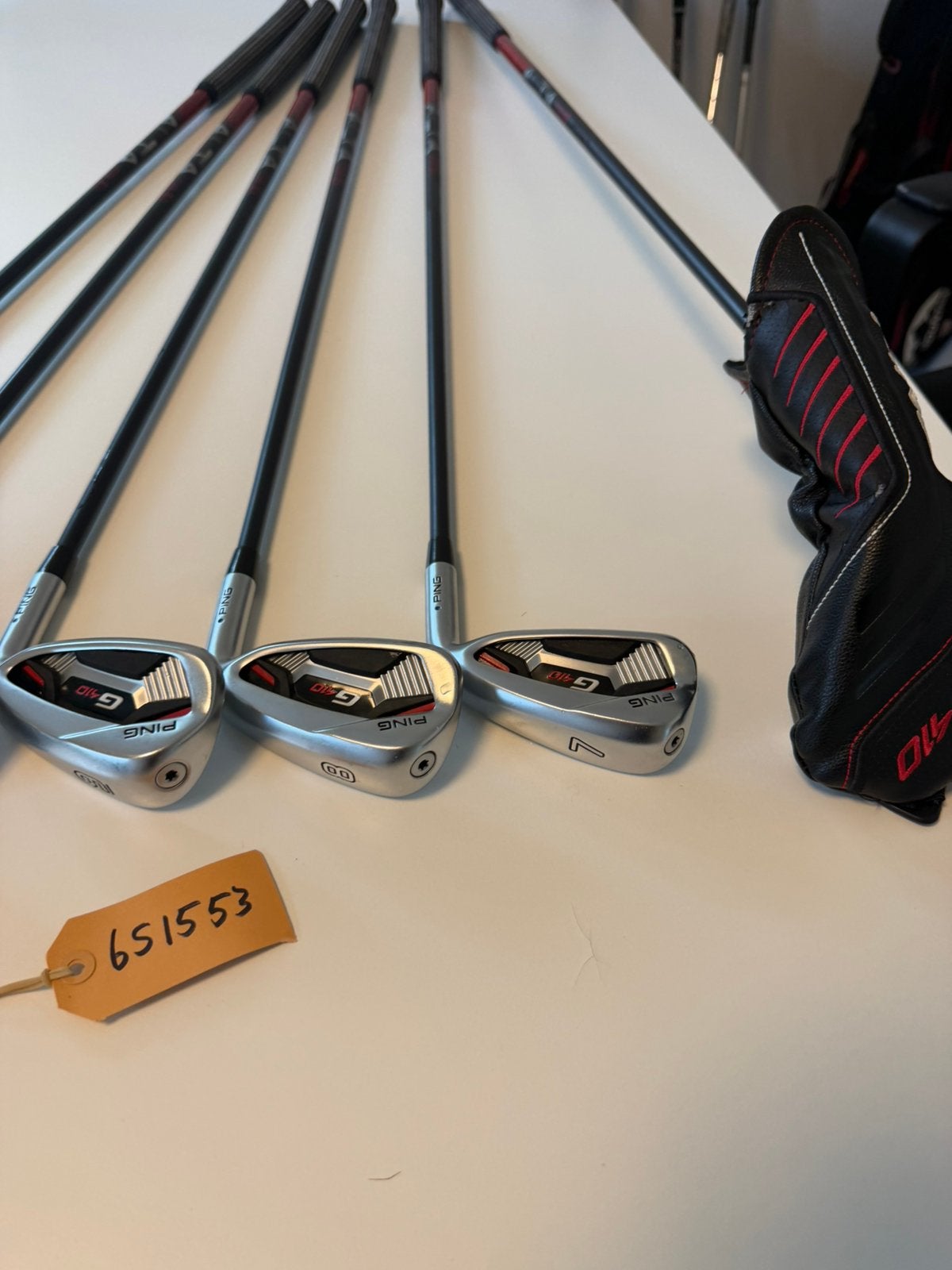 Ping G410 SW-7 + hyb 5 - SR flex - Topstaat - test ok 6S1553, Ping, -, -, Ophalen of Verzenden