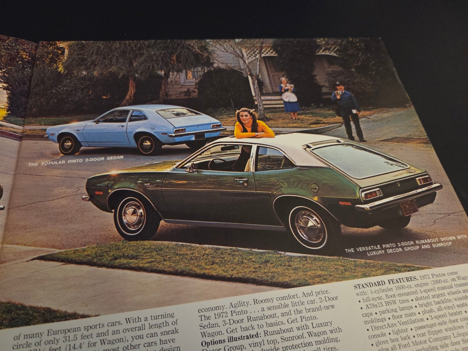 Brochure Ford Pinto 1972 USA, Ophalen of Verzenden, Zo goed als nieuw, Ford