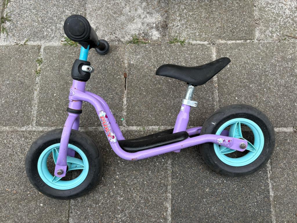 Puky loopfiets paars, Kinderen en Baby's, Speelgoed | Buiten | Voertuigen en Loopfietsen, Ophalen, Gebruikt, Loopfiets