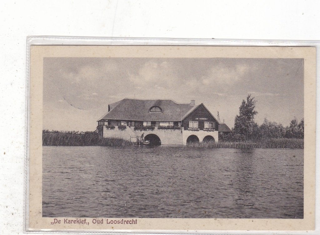 Oud Loosdrecht-De Karekiet 1928, Ophalen of Verzenden, 1920 tot 1940, Gelopen, Utrecht