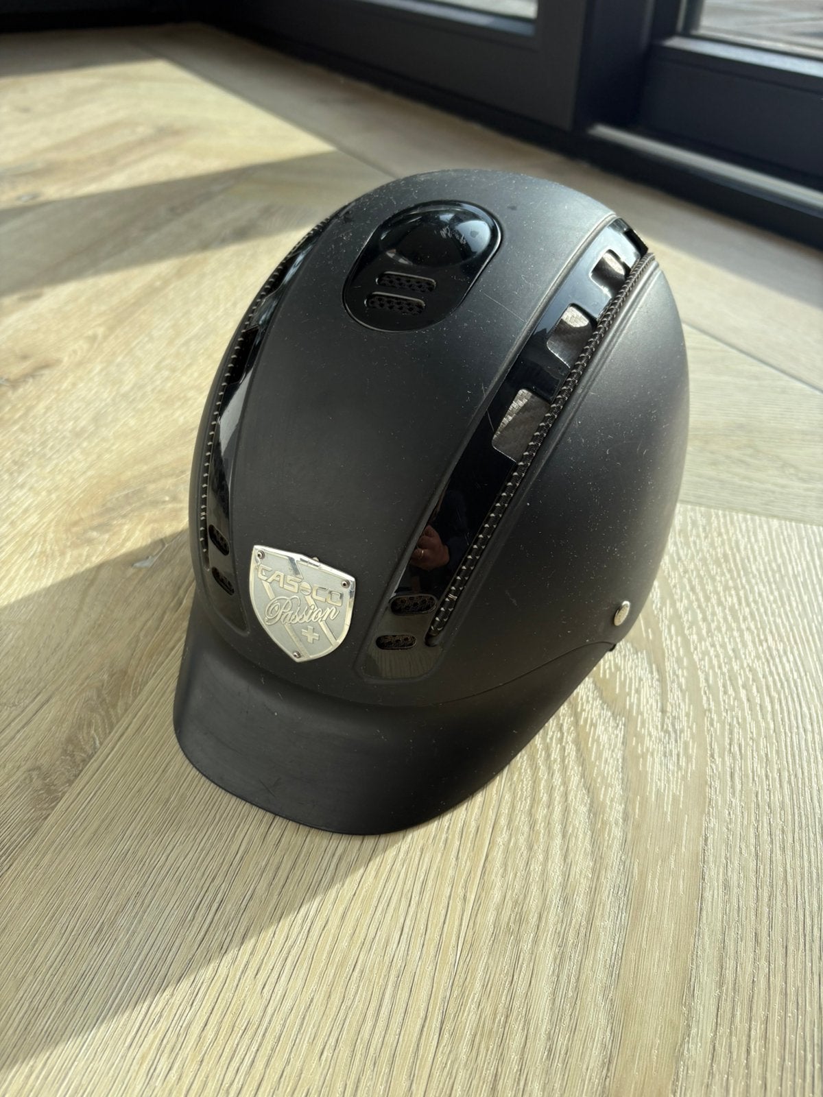 Casco passion plus cap rijhelm, Dieren en Toebehoren, Ophalen, Gebruikt, Rijhelm/cap, Inclusief opbergtas