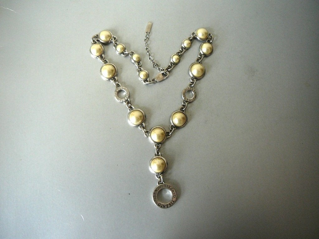 Zilveren Ti Sento Milano Ketting met Parel Kralen, Verzenden, Zilver, Ketting, Met edelsteen