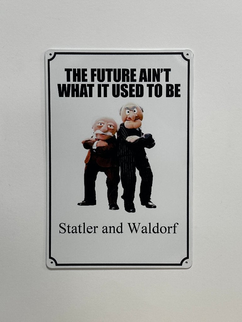 Muppets Statler en Waldorf The Future reclamebord van metaal, Info@deconoord.nl, Deco Noord, Nieuw, Ophalen of Verzenden