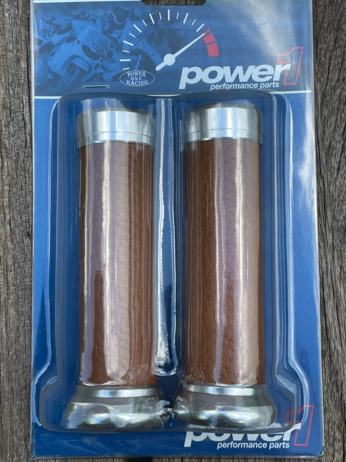Power1 retro scooter handvat set universeel bruin, Ophalen of Verzenden, Nieuw, Overige typen, Overige merken