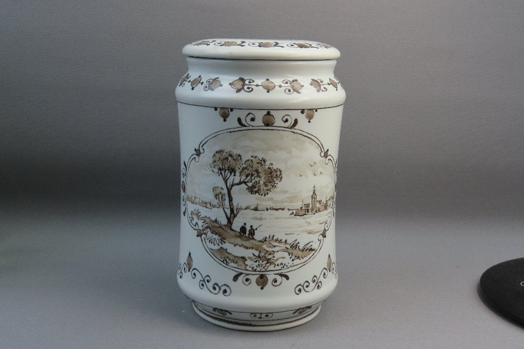 Aardewerk bewaarpot Porceleyne Fles 1975 Hollands Decor, Ophalen of Verzenden