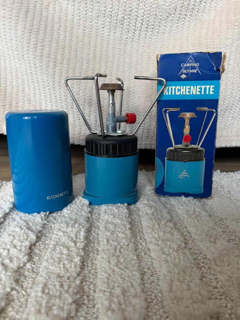 Vintage Camping Butane Kitchenette Gasbrander, Ophalen of Verzenden, Gebruikt