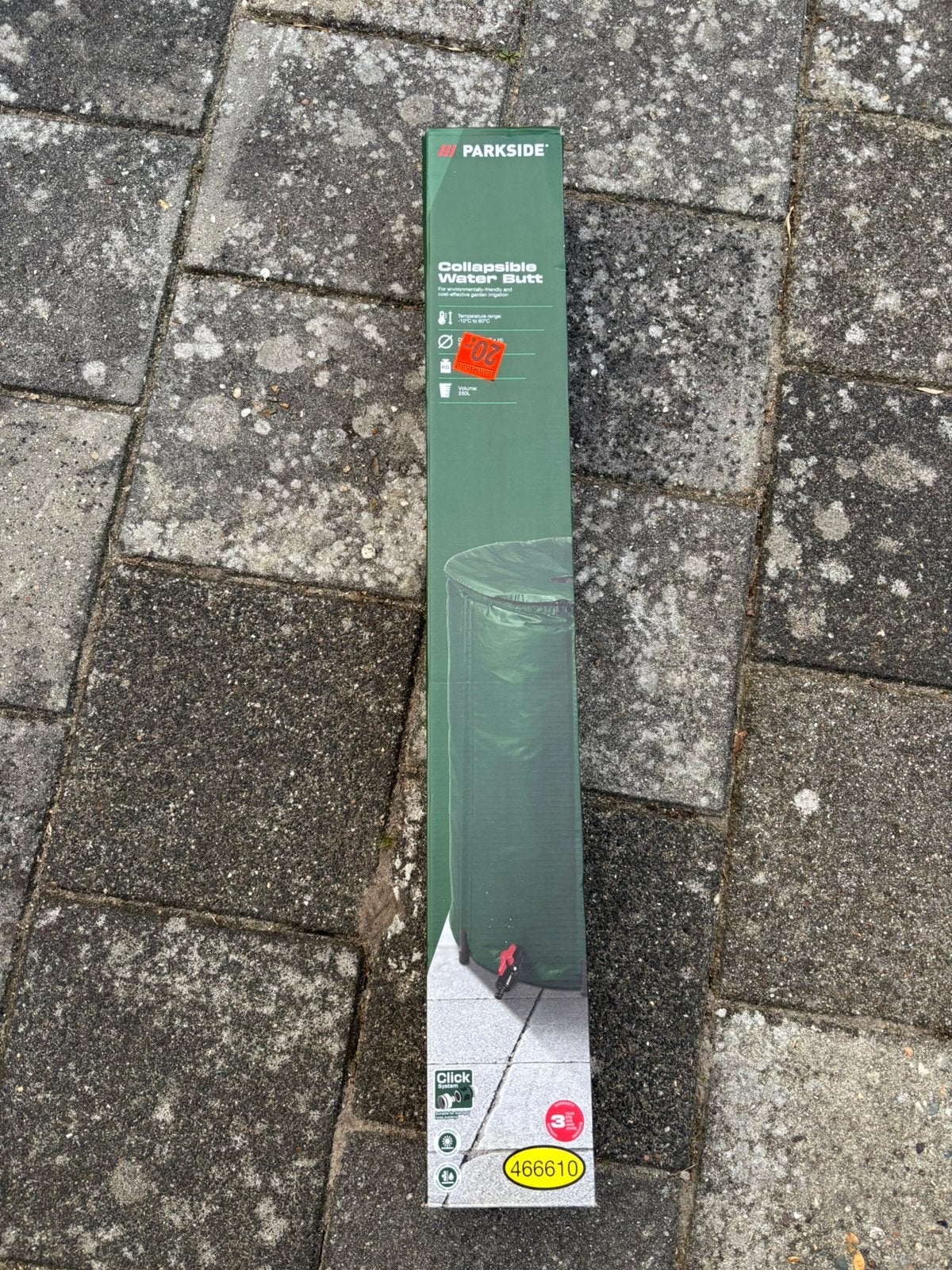 PARKSIDE opvouwbare regenton 250 liter – nieuw in doos, Tuin en Terras, 150 liter of meer, Ophalen, Zo goed als nieuw