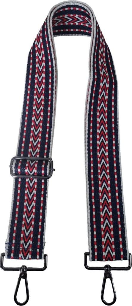 Bag strap - tassenriem - schouderband/riem - R/zw/be, Sieraden, Tassen en Uiterlijk, Tassen | Damestassen, Schoudertasje, Zwart