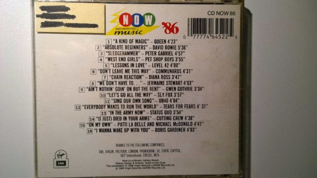 Now That's What I Call Music '86, Ophalen of Verzenden, Zo goed als nieuw, Pop