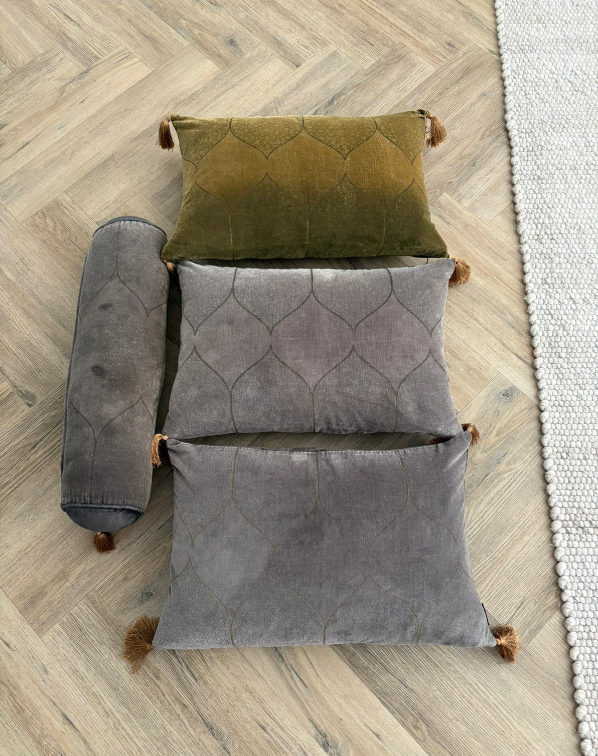 Rituals sierkussens en bolster Vellore collection, Overige merken, Blauw, Zo goed als nieuw, Sierkussen