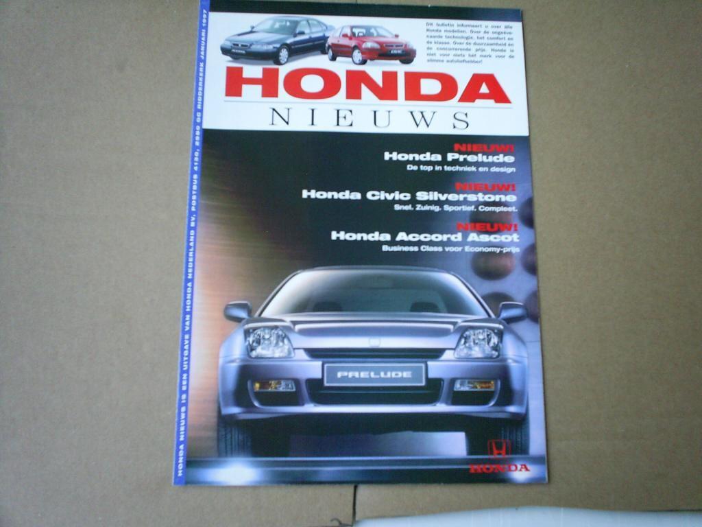 Honda Nieuws o.a. NS X / CRX / Civic Silverstone 1997 8 pag., Verzenden, Zo goed als nieuw, Honda