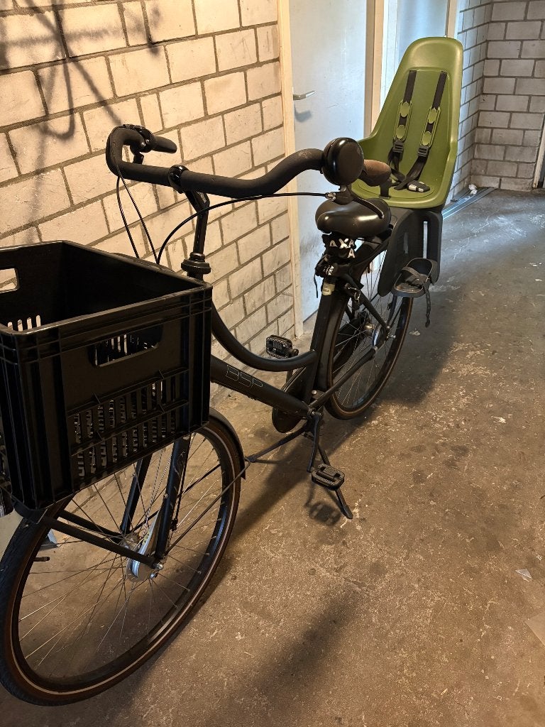 Moederfiets BSP met achter zitje, Gebruikt, Dubbele standaard, 50 tot 53 cm, 1 zitje