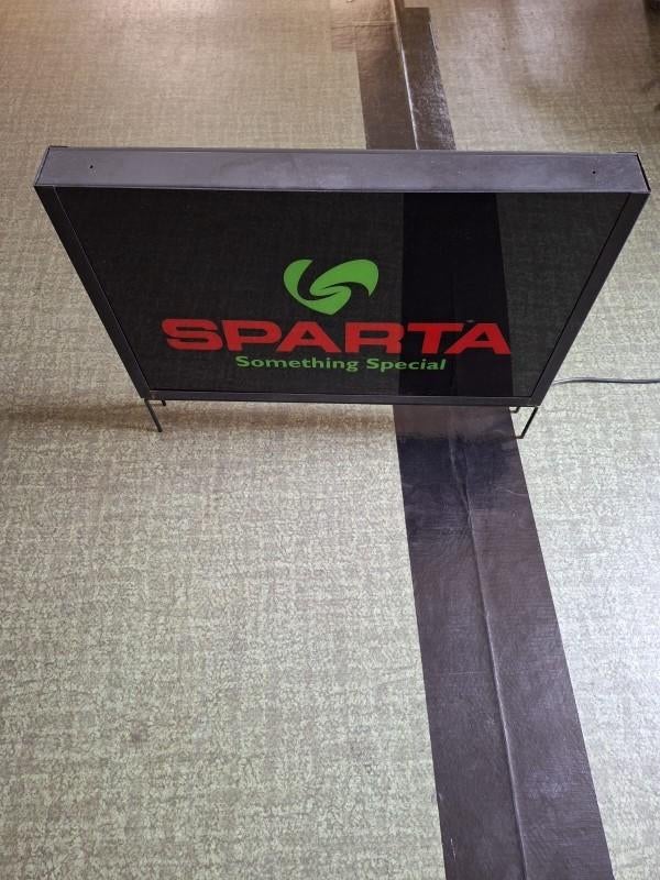 Sparta Lichtbak - Reclamebord, Ophalen, Zo goed als nieuw, Reclamebord