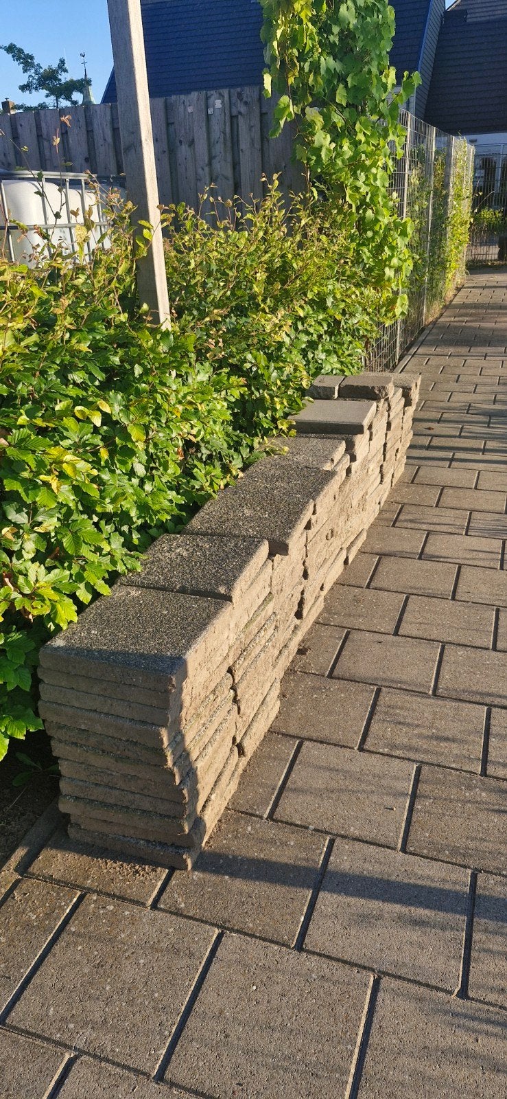 Gebruikte terrastegels, beton, ca 90 stuks, Tuin en Terras, Ophalen, Gebruikt, Beton, Terrastegels