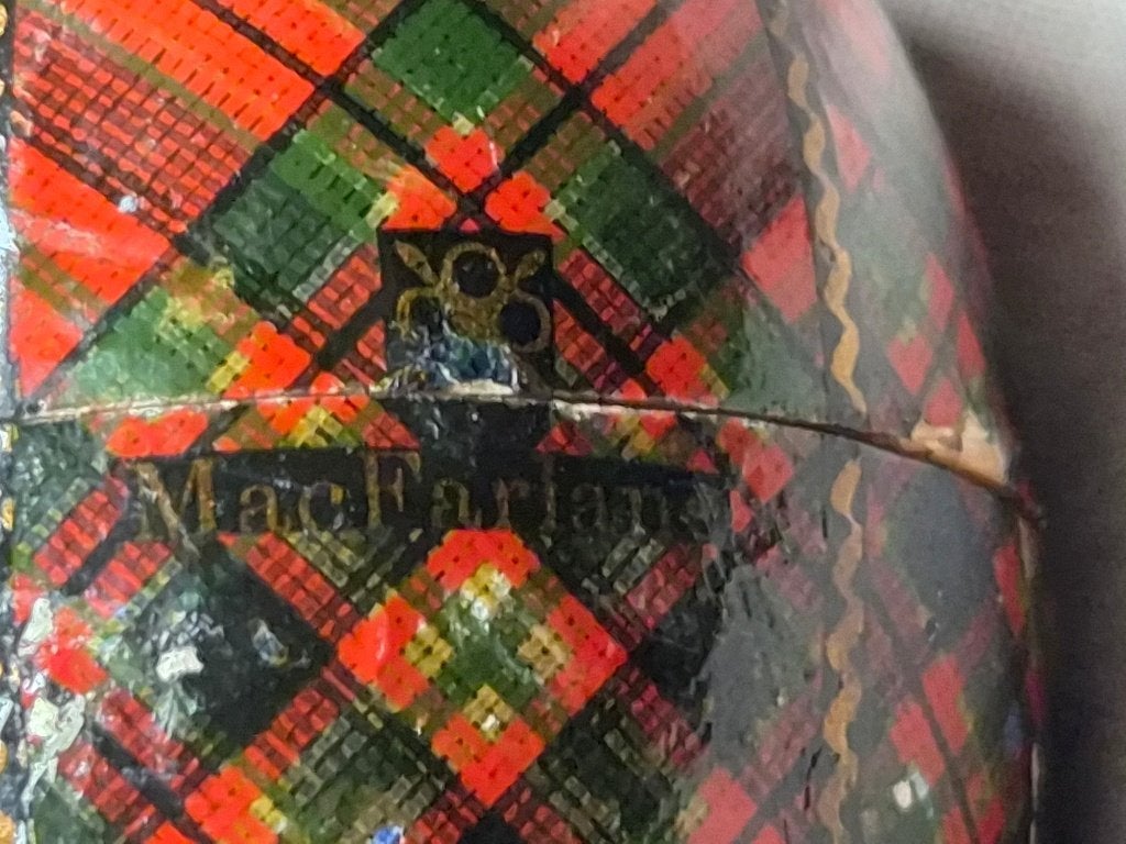 Tartanware Mauchline, ei met clannaam MacFarlane, Ophalen of Verzenden