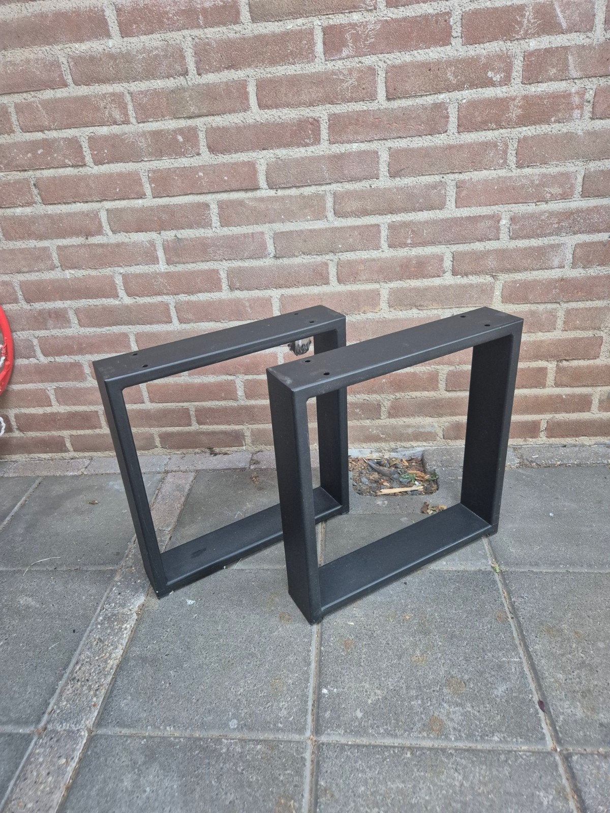 2 metalen poten voor een bankje, Ophalen, Minder dan 150 cm