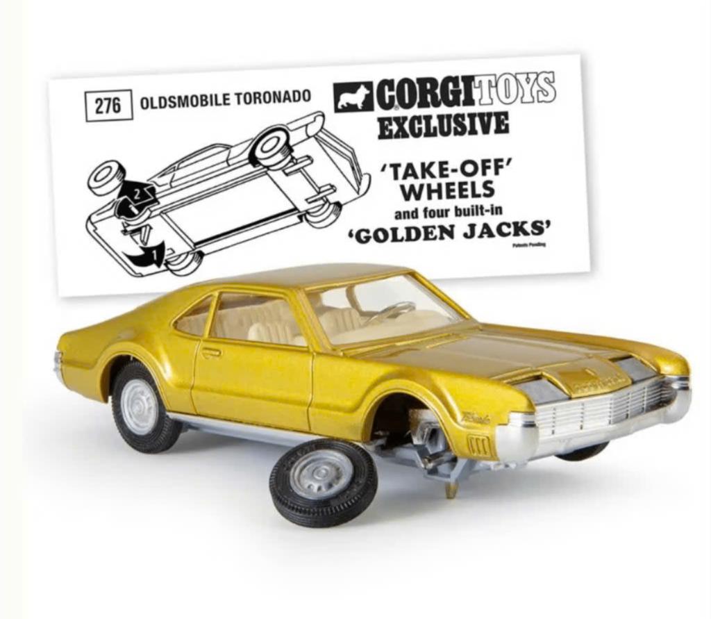Oldsmobile Toronado take off wheels 1/51 CORGI NEW ref. 276, Verzenden, Nieuw, Auto, Corgi