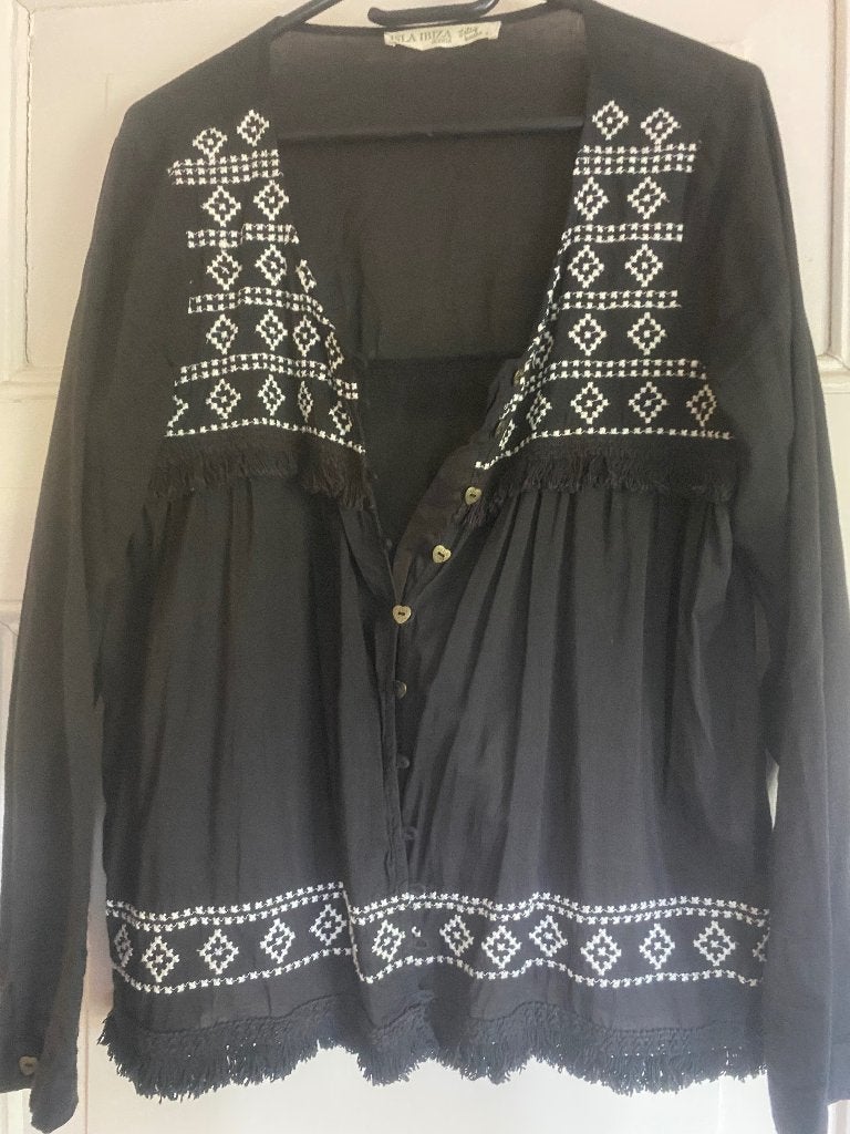 Zgan blouse jasje van ISLA IBIZA L 38/40, Kleding | Dames, Maat 38/40 (M), Meerkleurig, Ophalen of Verzenden, Zo goed als nieuw