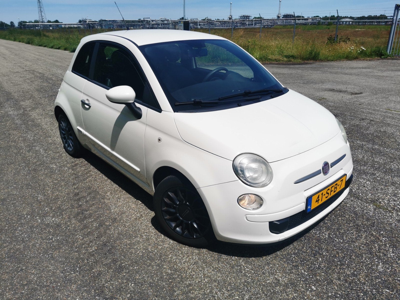 Fiat 500 0.9 Twinair 2011 Wit, Auto's, Fiat, Voorwielaandrijving, 31 €/maand, Leder en Stof, Origineel Nederlands