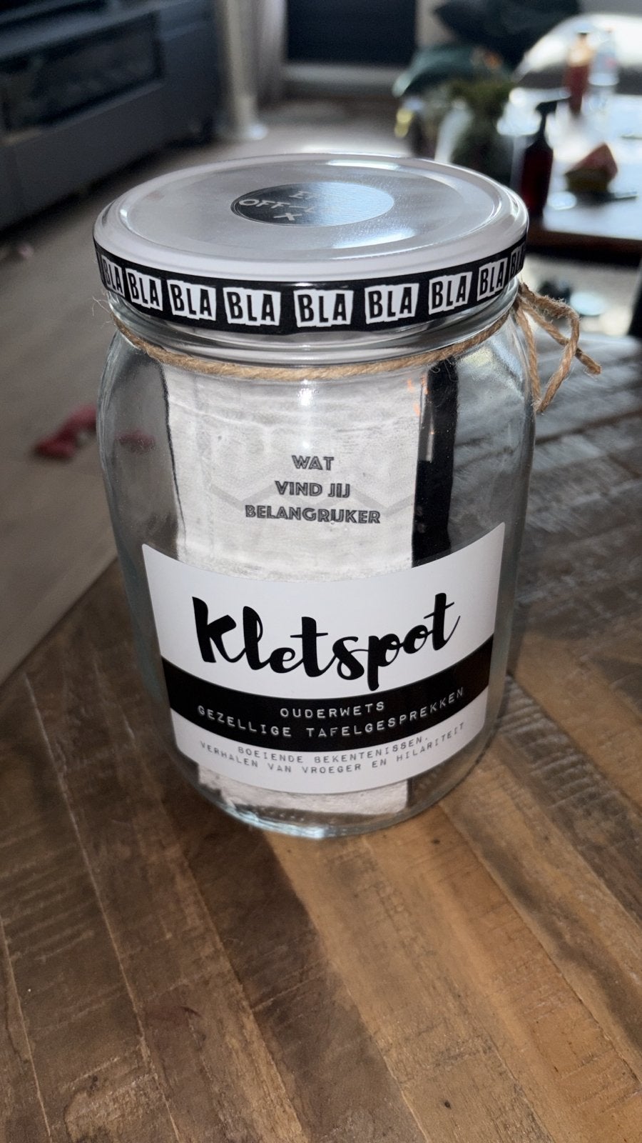 Kletspot - Gezellige tafelgesprekken voor elke gelegenheid, Drie of vier spelers, Ophalen, Zo goed als nieuw