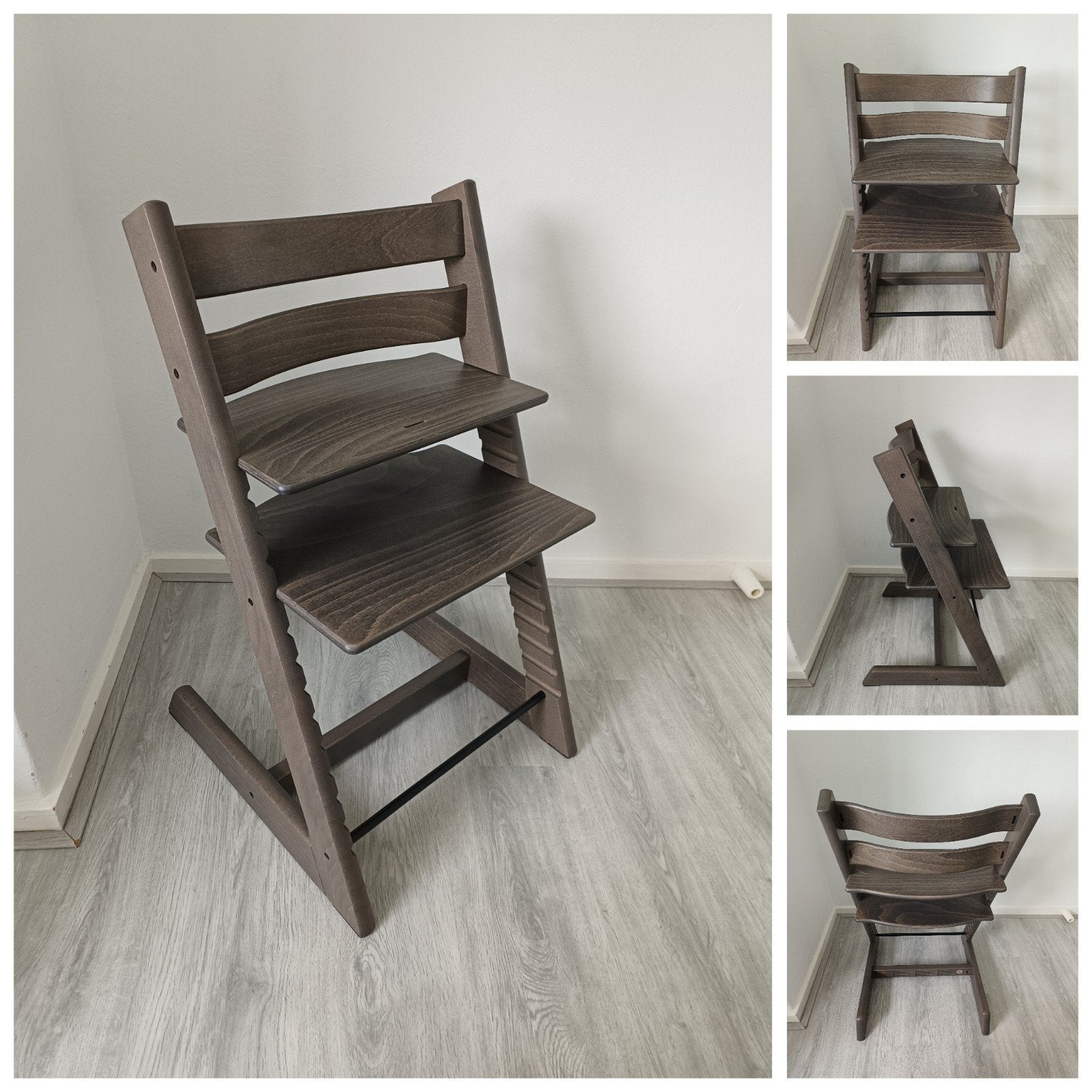 NIEUWSTAAT! Stokke Tripp Trapp hazy grey 2024 nieuw model, Meegroeistoel, Ophalen of Verzenden, Zo goed als nieuw, X