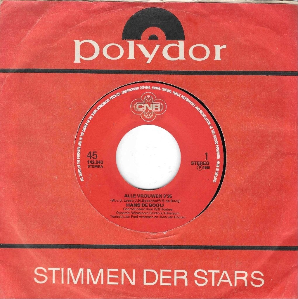 vinyl single  Hans de Booij, Ophalen of Verzenden, Gebruikt, Pop