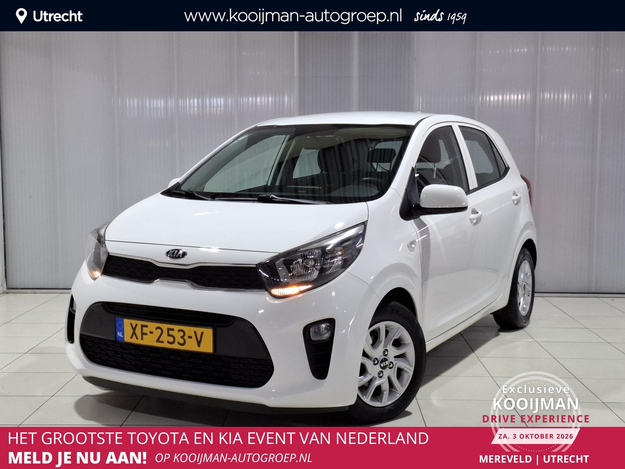 Kia Picanto 1.0 CVVT ComfortPlusLine Navigator Apple Carplay, Auto's, Voorwielaandrijving, Stof, Gebruikt, Euro 6
