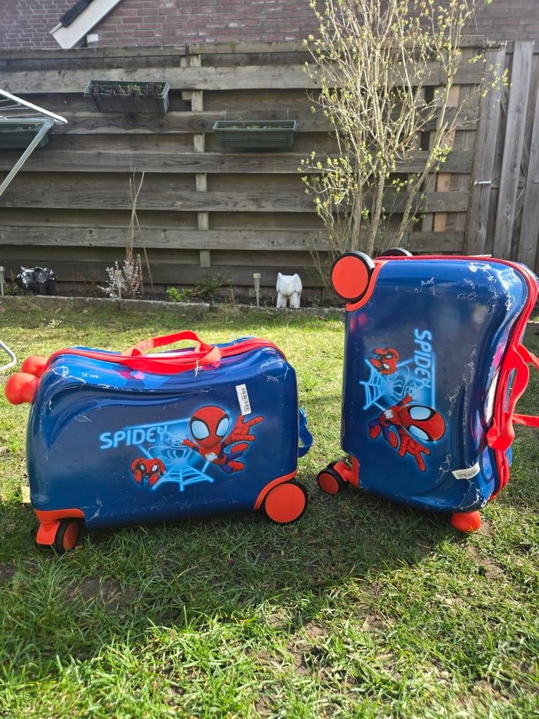 Spiderman kinderkoffers, 2 stuks, Ophalen of Verzenden, Nieuw, Hard kunststof, 70 cm of meer