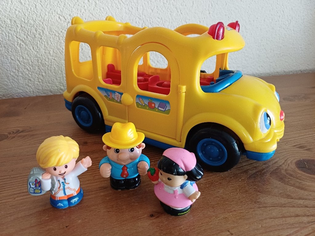 Fisher Price Little People bus, Kinderen en Baby's, Ophalen of Verzenden, Zo goed als nieuw, Speelset, Met licht