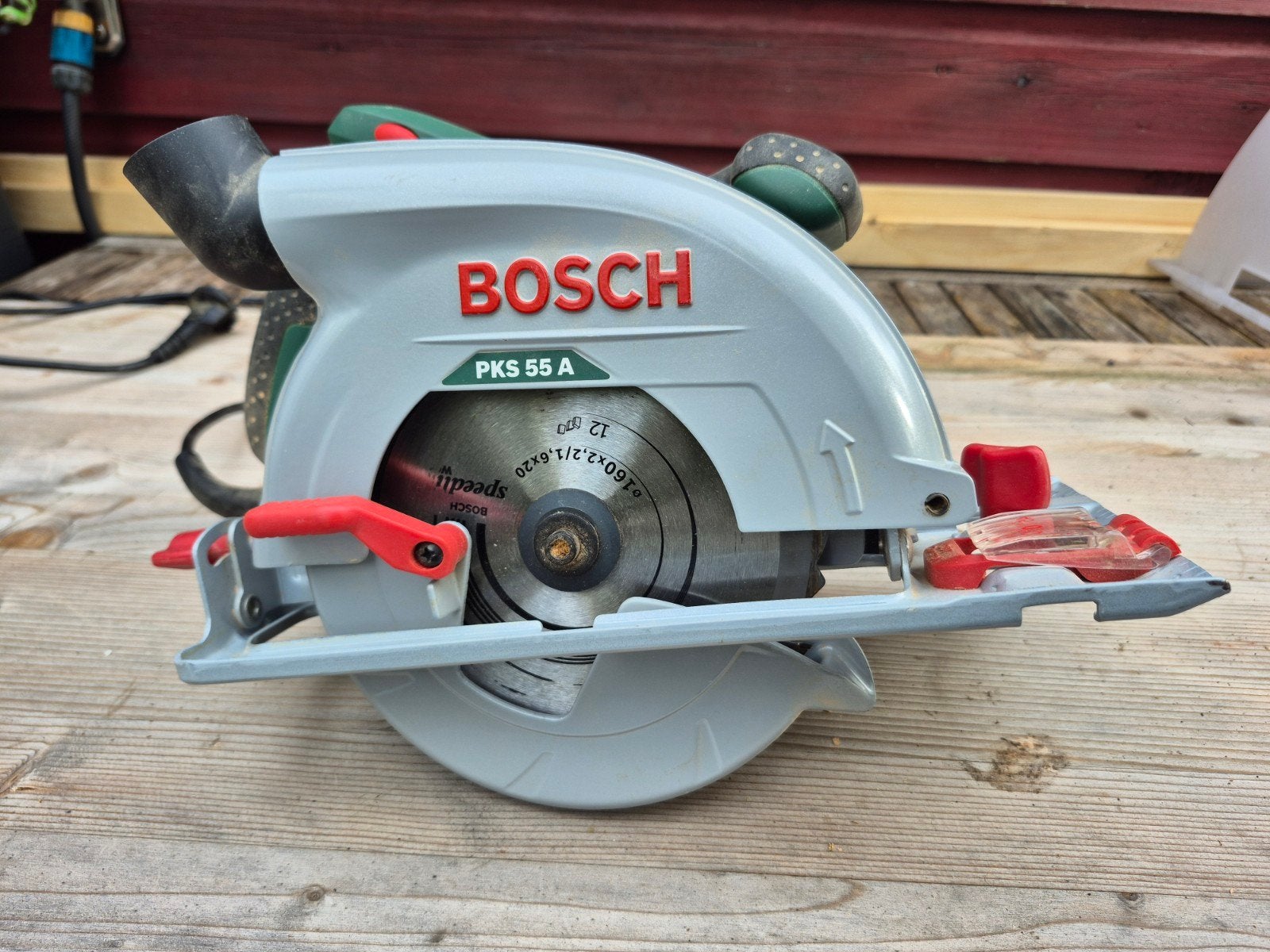 Bosch Cirkelzaag PKS 55 A, Cirkelzaag, Ophalen of Verzenden, Zo goed als nieuw, 30 tot 70 mm