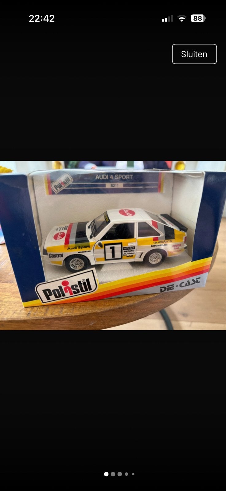 Polistil Audi 4 Sport S211 Die-Cast Modelauto 1/25, Hobby en Vrije tijd, Overige merken, Auto, Nieuw, Z