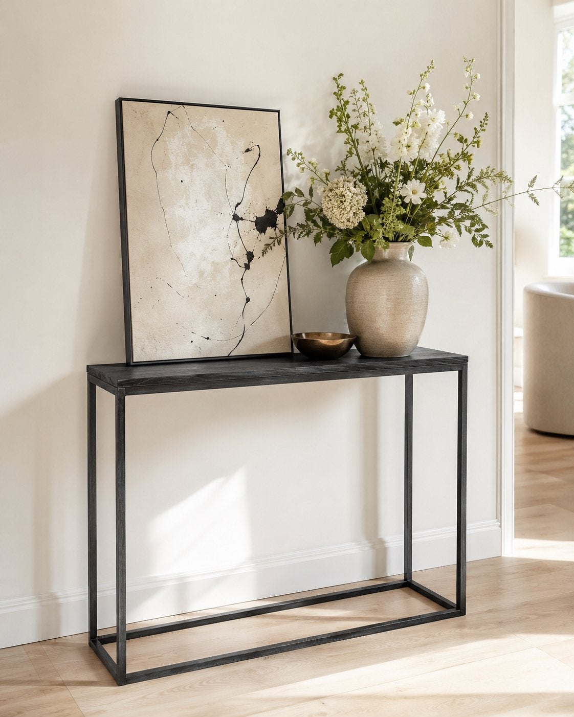 Sidetable 100x80x30 vm, Ophalen, Zo goed als nieuw, 25 tot 50 cm, Rechthoekig