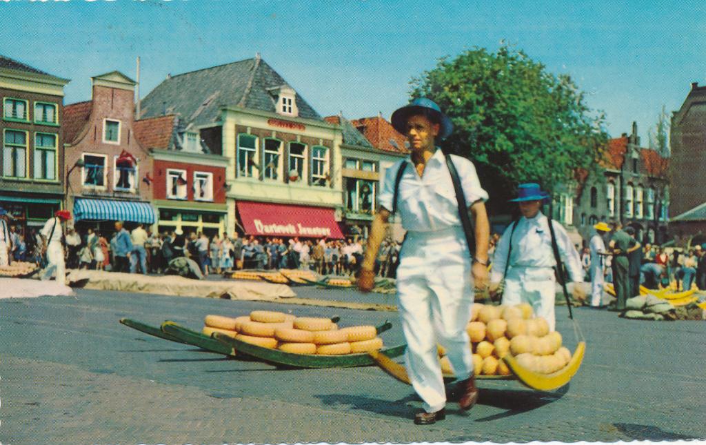 9829 Alkmaar, Kaasdragers, Ophalen of Verzenden, 1940 tot 1960, Noord-Holland
