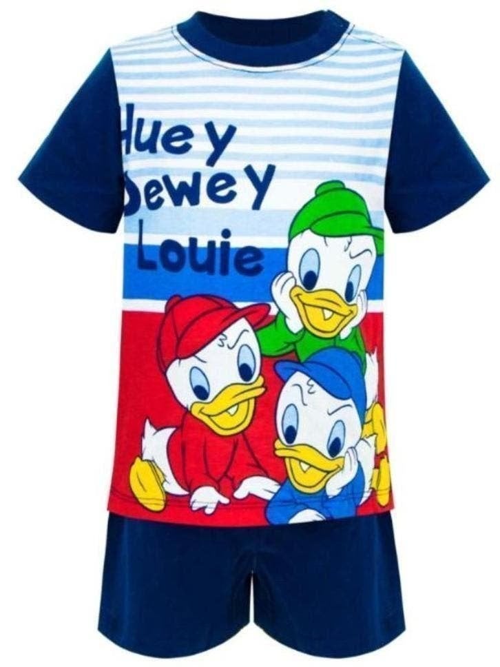 Donald Duck Shortama Kwik, Kwek, Kwak - Maat 68/74/80/86, Nieuw, Disney Baby, Ophalen of Verzenden, Setje